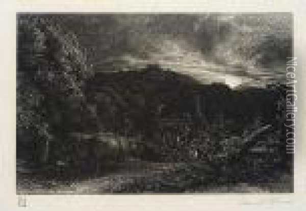 The Weary Ploughman (a.8) Oil Painting - Samuel Palmer