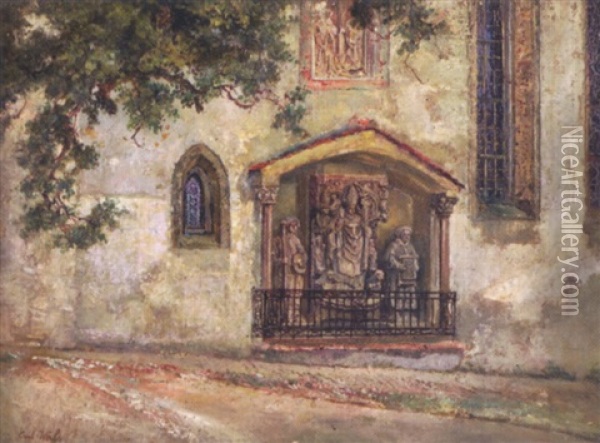 Ausenansicht Einer Kirche Oil Painting - Carl Weihs