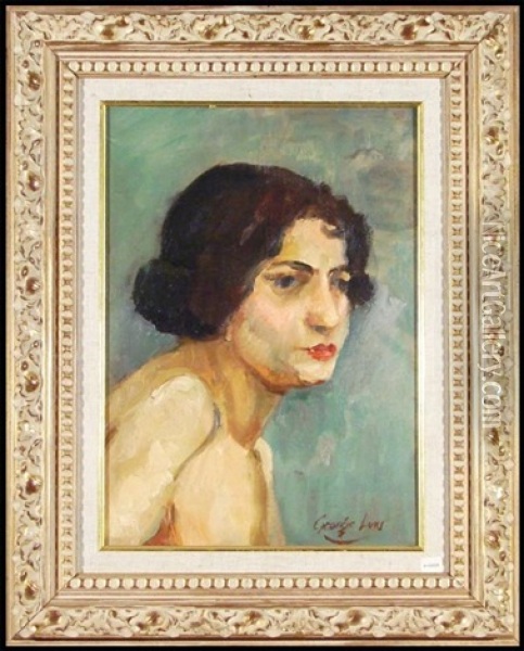 Seated Woman Oil Painting - George Benjamin Luks