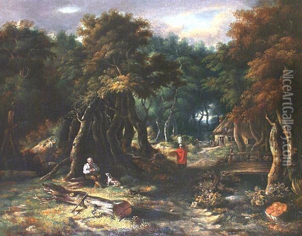 The Wood Cutter's Repast Oil Painting - Thomas Gainsborough