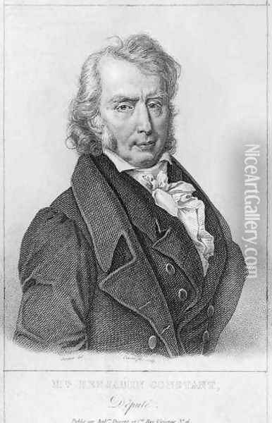 Henri Benjamin Constant de Rebecque 1767-1830 as Deputy Oil Painting - Jacques