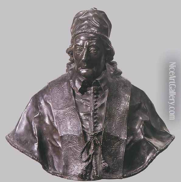 Bust of Pope Clement XII Oil Painting - Filippo della Valle