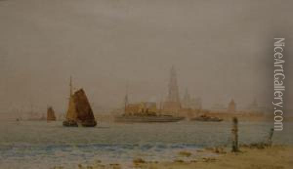 Antwerp Oil Painting - Henri Tebbitt
