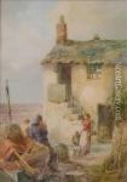 'fisherman'scottage' Oil Painting - Walter Henry Sweet