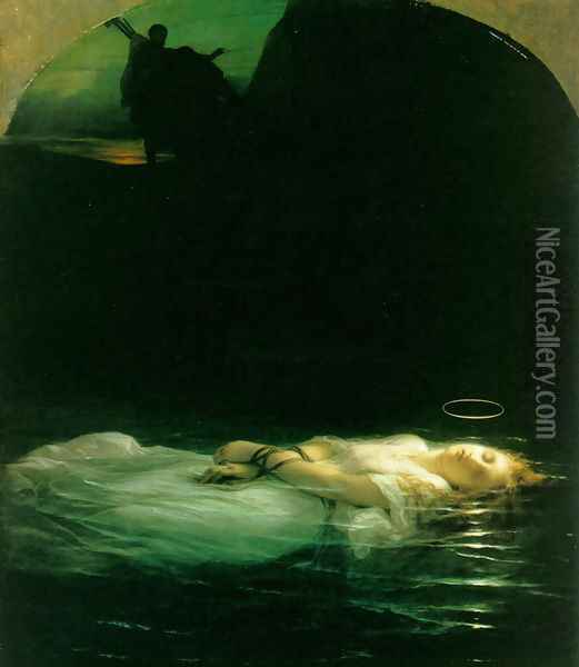 Young Christian Martyr 1855 Oil Painting - Paul Delaroche