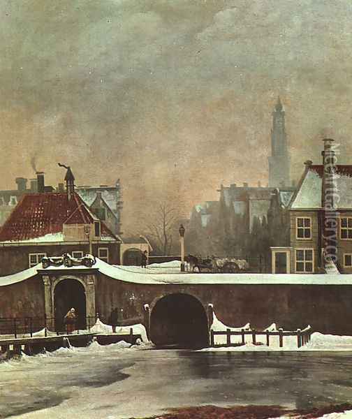 The Raampoortje Gate at Amsterdam 1809 Oil Painting - Wouter Johannes van Troostwijk