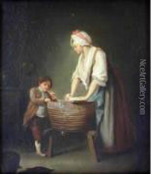 (1728-1806) Oil Painting - Jean Baptiste (or Joseph) Charpentier