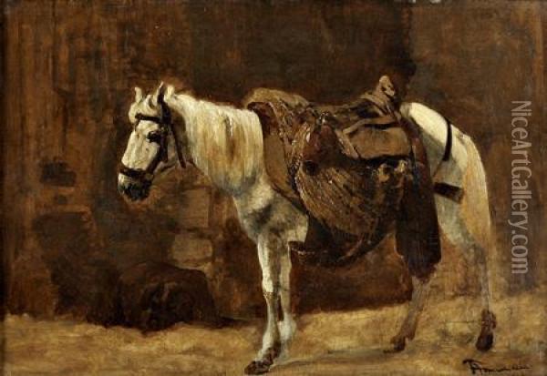 Cavalo Oil Painting - Tomas Jose Da Anunciacao