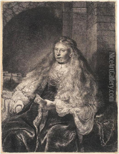 Die Grosse Judenbraut Oil Painting - Rembrandt Van Rijn