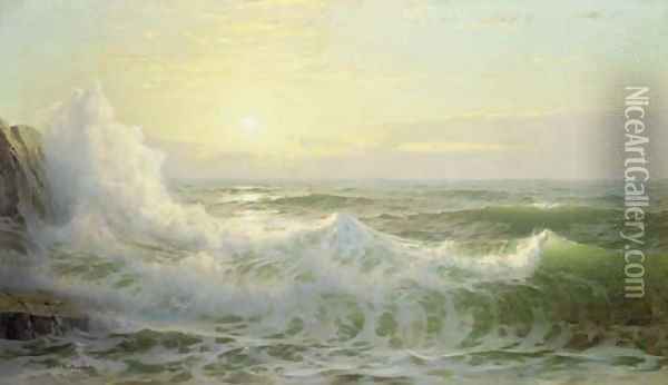 Sunlit Waves Oil Painting - William Trost Richards