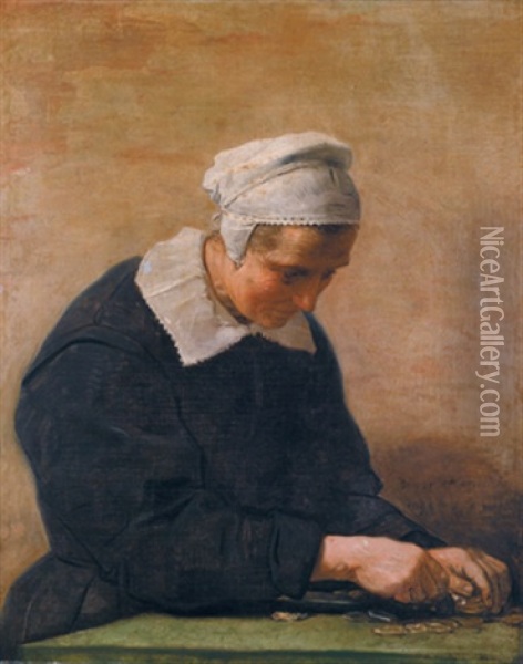 Die Geldzahlerin Oil Painting -  Rembrandt van Rijn