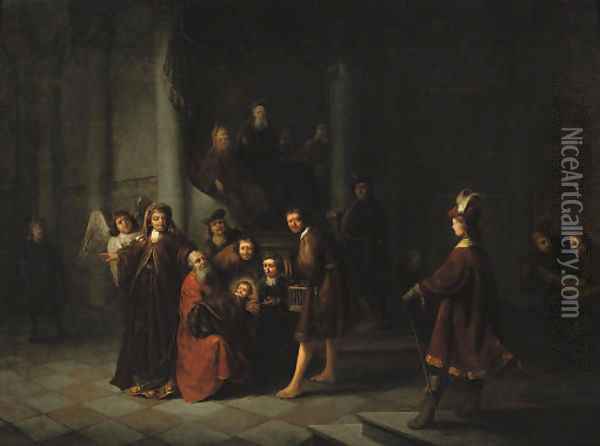 The Presentation at the Temple Oil Painting - Jacob van Spreeuwen