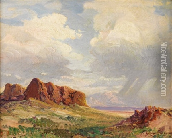 Scene Near Gallup, New Mexico Oil Painting - Fred Grayson Sayre