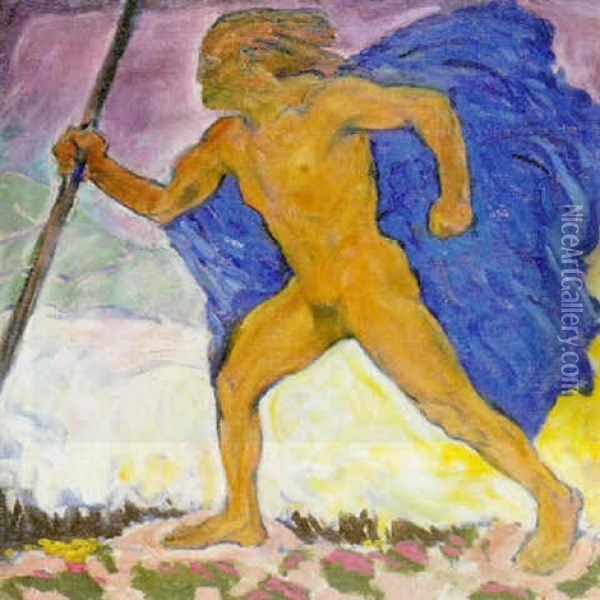 Der Wanderer Oil Painting - Koloman (Kolo) Moser