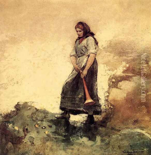 Daughter of the Coast Guard Oil Painting - Winslow Homer