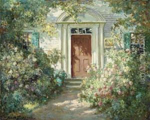 Grandmother's Doorway Oil Painting - Abbott Fuller Graves