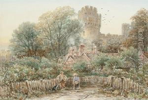Warwick Castle Oil Painting - James Orrock
