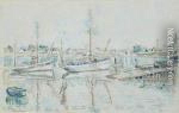 Port Louis Oil Painting - Paul Signac