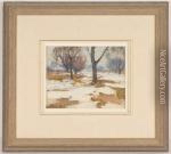 Winter Calm Oil Painting - George Gardner Symons