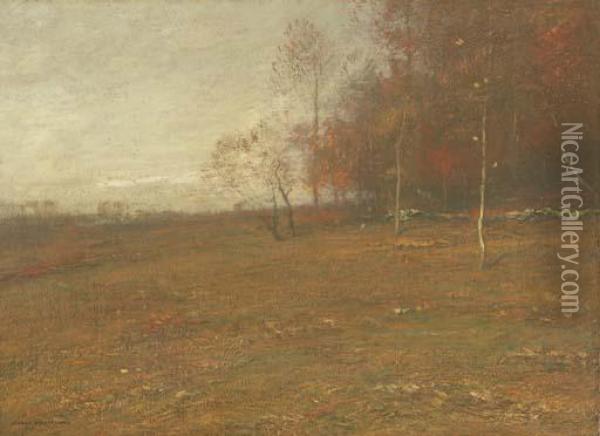 Autumn Meadow Oil Painting - John Francis Murphy