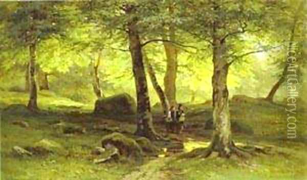 In The Grove 2 1865 Oil Painting - Ivan Shishkin
