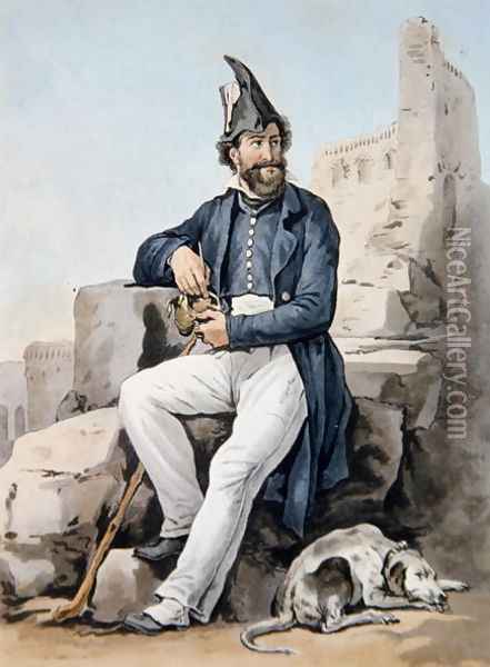 A bearded soldier Oil Painting - Carle Vernet