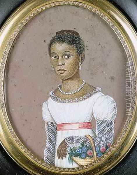 Portrait of Euphemia Toussaint 1825 Oil Painting - Anthony Meucci