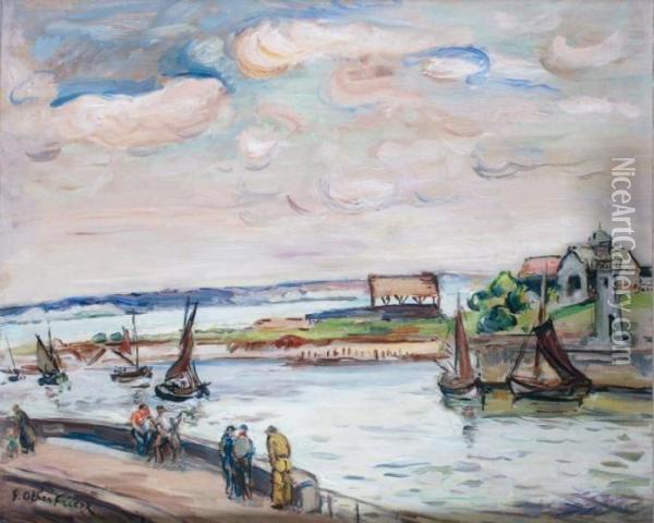 Honfleur: Le Retour Des Pecheurs Oil Painting - Emile-Othon Friesz