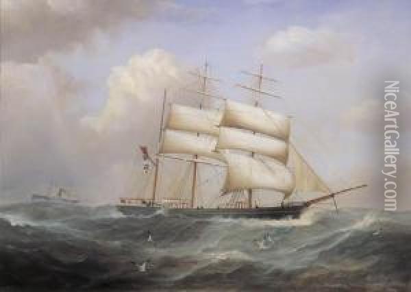 Last Unit Of The Fleet, Helen Oil Painting - H. Forrest