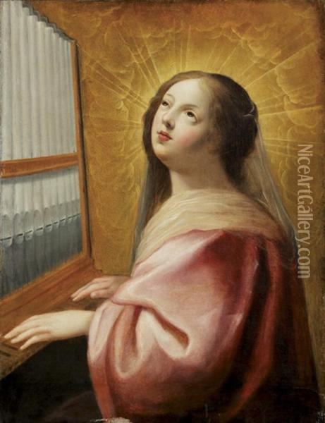 Sainte Cecile Oil Painting - Claude Deruet
