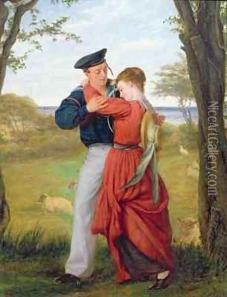 The Sailors Farewell Oil Painting - William Gale