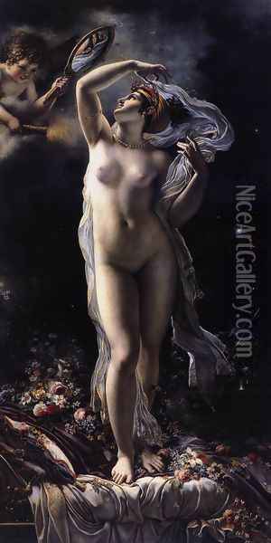 Mademoiselle Lange as Venus 1798 Oil Painting - Anne-Louis Girodet de Roucy-Triosson