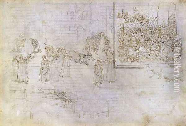 Purgatory X 1490s Oil Painting - Sandro Botticelli