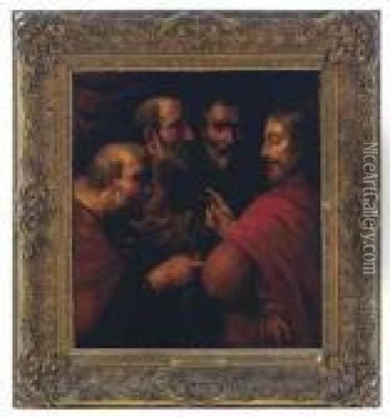 Saint Peter Receiving The Keys From Christ Oil Painting - Peter Paul Rubens