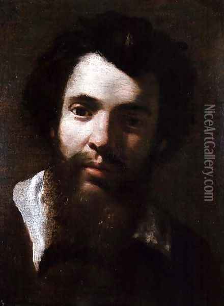 Portrait of Agostino Carracci, brother of the artist Oil Painting - Annibale Carracci