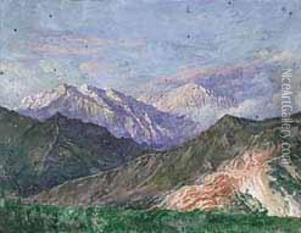 Alpi Panie Oil Painting - Attilio Simonetti