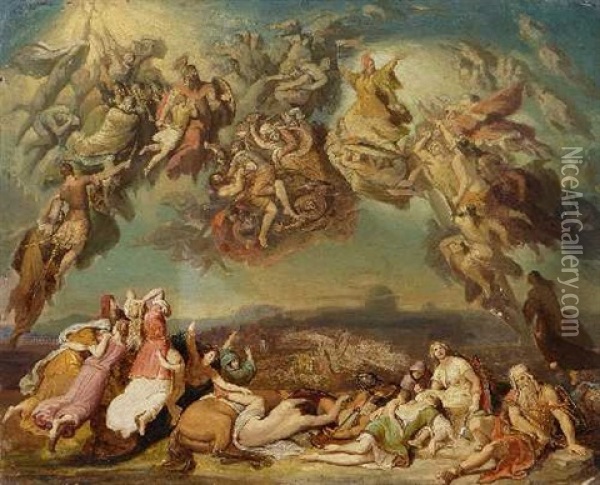 Hunnenschlacht Oil Painting - Wilhelm von Kaulbach