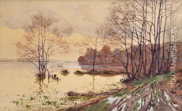 Rozvodnena Rieka Oil Painting - Nandor Katona