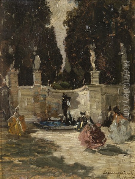 Fontana Delle Grazie Oil Painting - Emma Ciardi