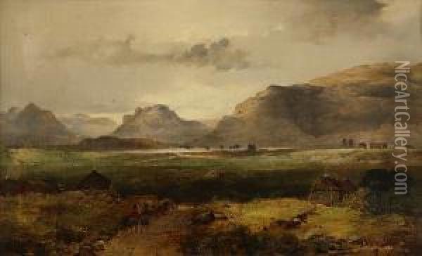 Argylls Near Loch Long Oil Painting - Kenneth Macleay