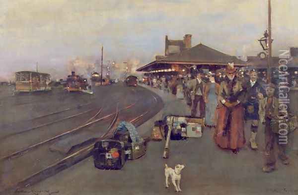 Stirling Station Oil Painting - William Kennedy
