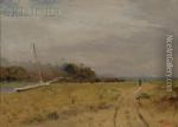 On The Path To The Water Oil Painting - Julian Walbridge Rix