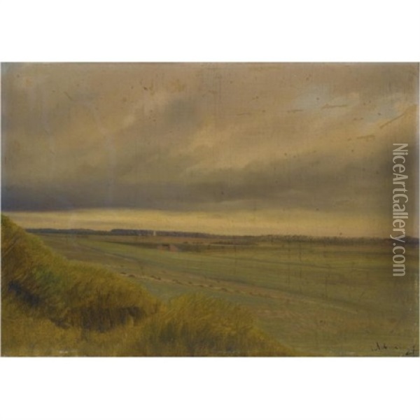 The Field Oil Painting - Isaak Levitan