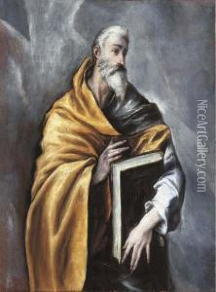 Saint Paul Oil Painting - El Greco (Domenikos Theotokopoulos)