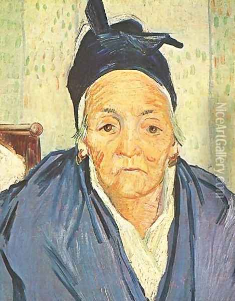 Old Woman Of Arles An Oil Painting - Vincent Van Gogh