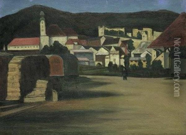 Eichstatt Oil Painting - Adolf Jutz