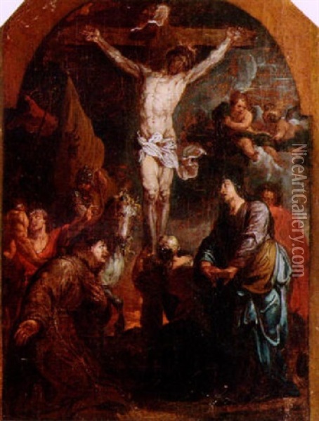 The Crucifixion Oil Painting - Caspar de Crayer