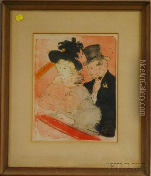 Au Concert Oil Painting - Henri De Toulouse-Lautrec