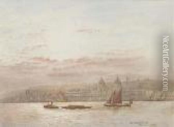 Off Greenwich Oil Painting - Frederick E.J. Goff