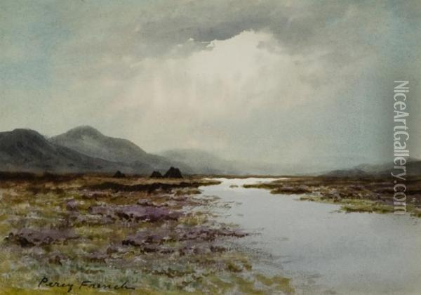 In Connemara Oil Painting - William Percy French